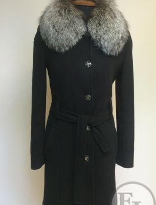 Классическое пальто, воротник из чернобурки - 2